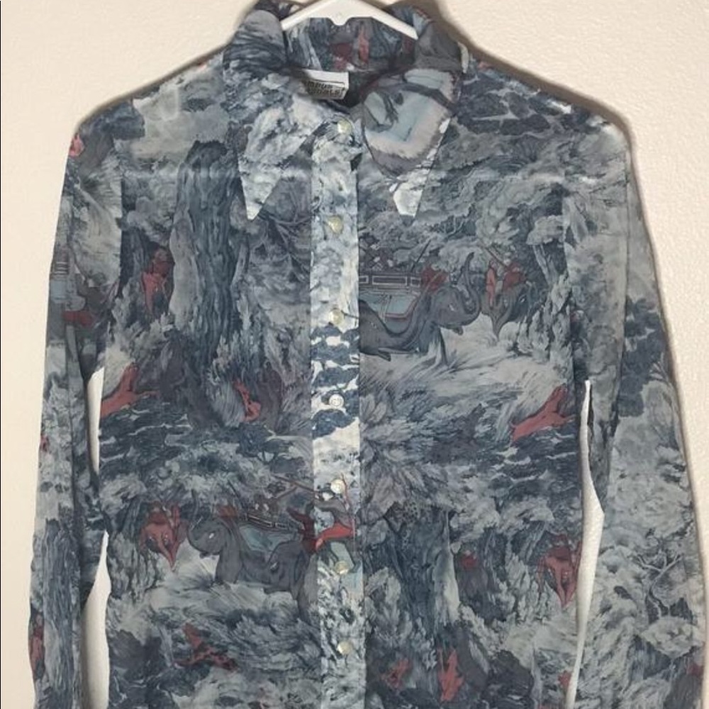 Vintage 70s Campus Casuals of California Button up